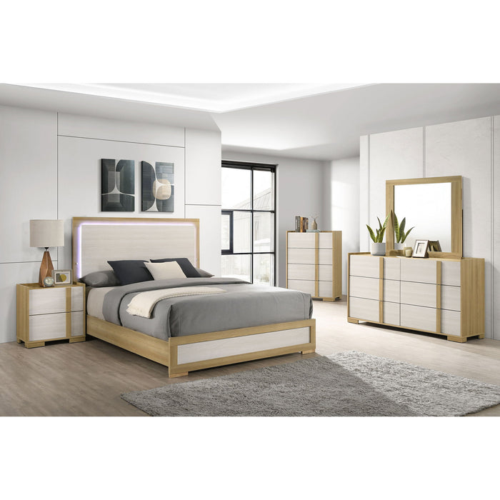 Lincoln - Bedroom Set With LED Lighting Furniture Max