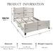 Platform Bed Frame With Tall Headboard And High Footboard Home Essentials