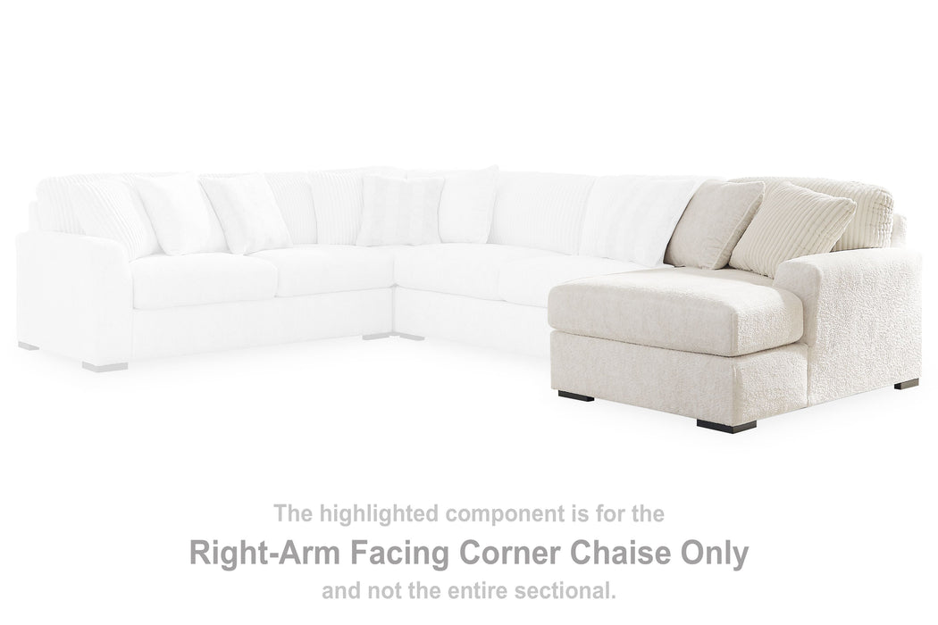 Chessington - Raf Corner Chaise - Ivory Signature Design by Ashley®