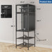 3D Printer Cabinet With Double Layer Filament Storage, T-Shaped Filament Bar, Noise Reducing And Dust Proof Design - Black Home Essentials