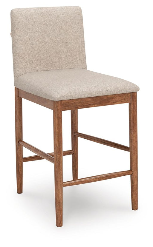 Isanti - Upholstered Barstool (Set of 2) - Light Brown Millennium® by Ashley