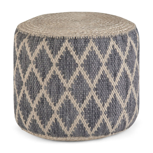 Edgeley - Handcrafted Round Pouf Simpli-Home