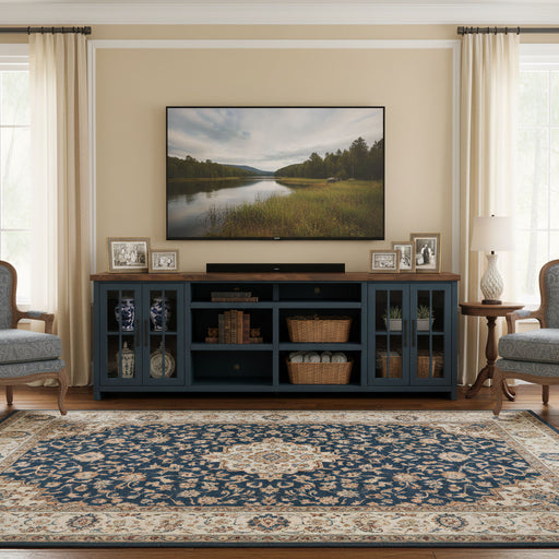 TV Stand Console & Cable Management Home Essentials
