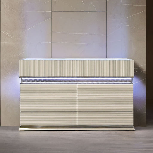 Leonor - 6 Drawer Dresser - Gray Matrix Furniture Group