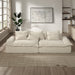 Jesse - Oversized Sofa With 6 Pillows - Beige Linen ACME
