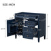 Bathroom Vanity With 2 Drawers And Tip-Out Drawer, Storage Cabinet Hearth and Haven