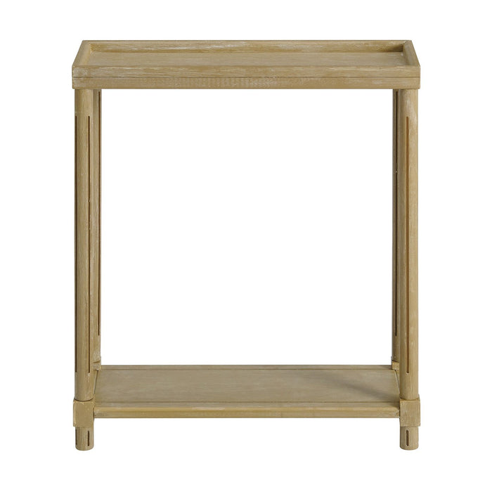 Narrow Side End Tables With Shelf (Set of 2) Home Essentials