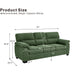 3 Seater Sofa With Padded Armrests And Triangular Leg Home Essentials