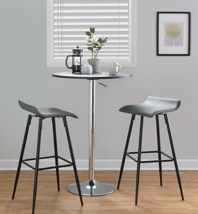 Ale - Contemporary Fixed-Height Bar Stool (Set of 2) Lumi Source