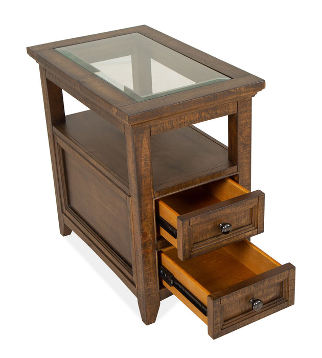 Bay Creek - Chairside End Table - Toasted Nutmeg Magnussen Furniture