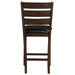 Urbana - Counter Height Chair (Set of 2) - Black Synthetic Leather & Espresso ACME