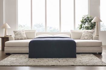 Mandi Point - Armless Full Sleeper - Marble Benchcraft®