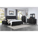 California King 5 Piece Bedroom Set With Fluted Detailing - Black Furniture Max