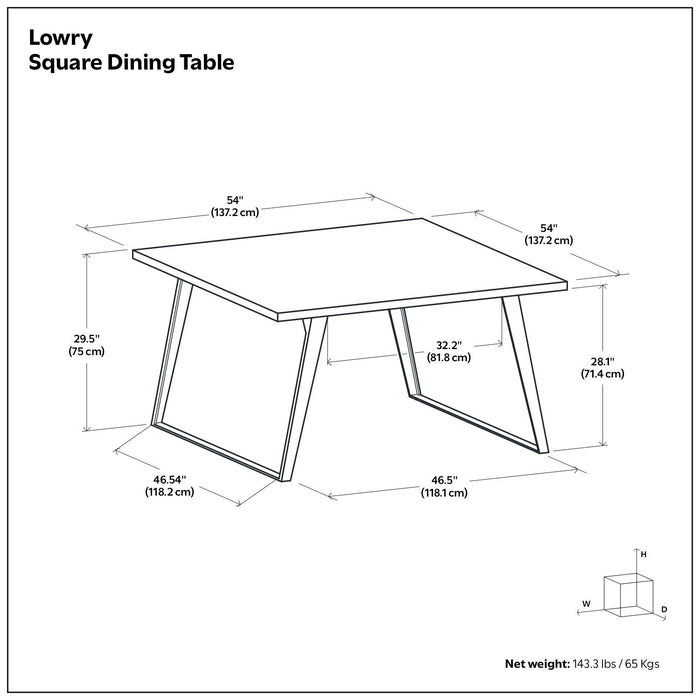 Lowry - Handcrafted Square Dining Table Simpli-Home