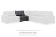 Brindley Pier - Armless Chair - Fog Signature Design by Ashley®
