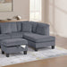 Sectional Sofa With Storage Ottoman And Pillows Home Essentials