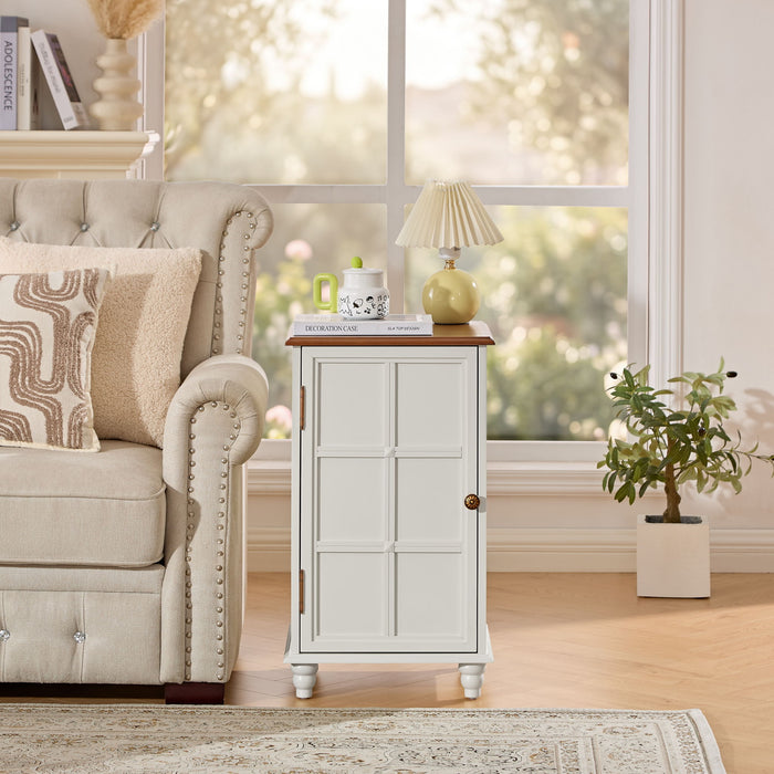Floor Cabinet With Adjustable Shelf, Storage For Entryway Home Essentials