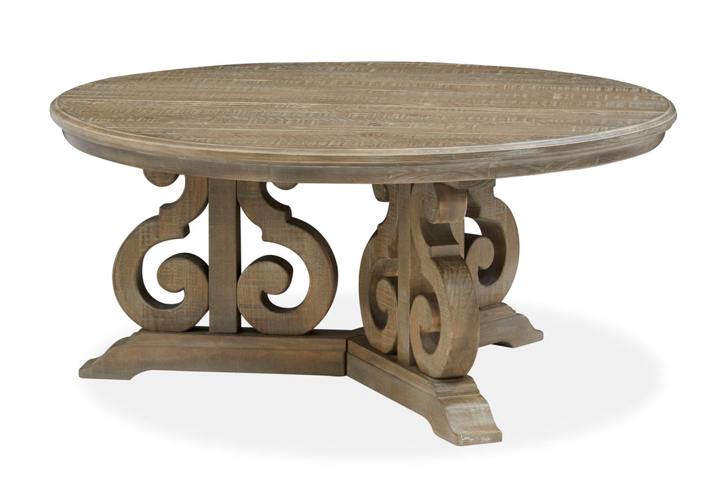 Tinley Park - Round Cocktail Table - Dove Tail Gray Magnussen Furniture