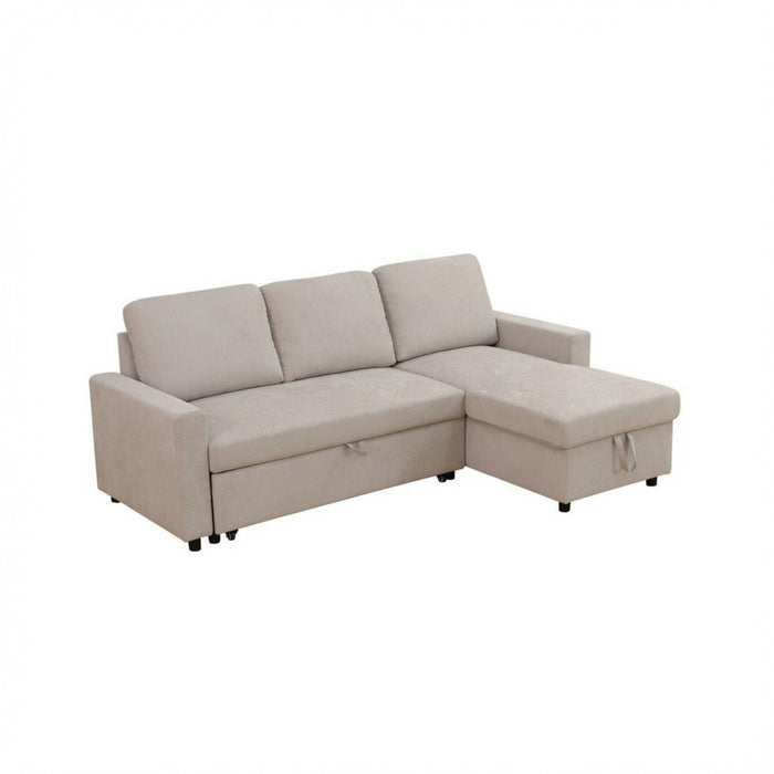 L - Shaped Convertible Sofa Bed With Storage Chaise Home Essentials