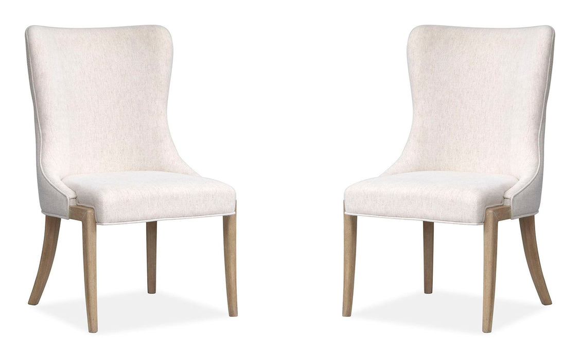 Sunset Cove - Upholstered Host Chair (Set of 2) - Sanibel Brown Magnussen Furniture