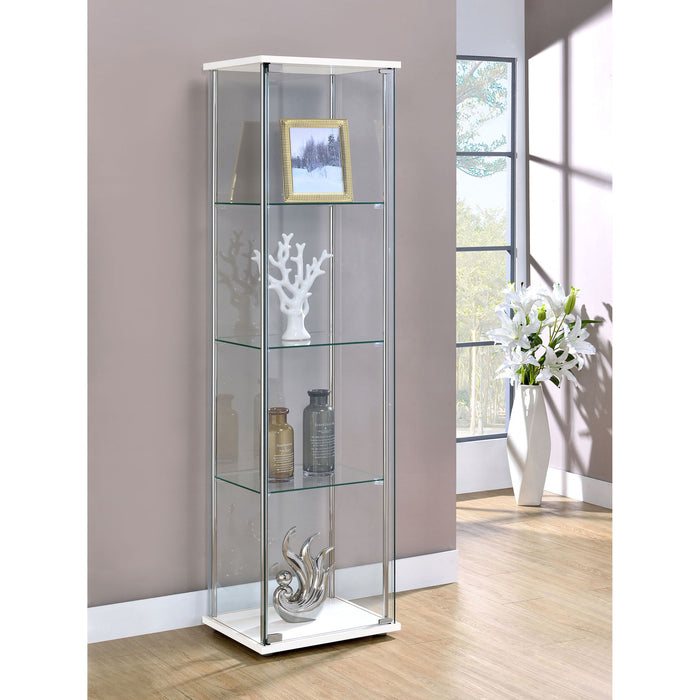 Crestwood - 3 Shelf Curio Cabinet Furniture Max