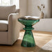 Aventura - Sculptural Blown Glass Accent Table - Green Ridgecrest Home