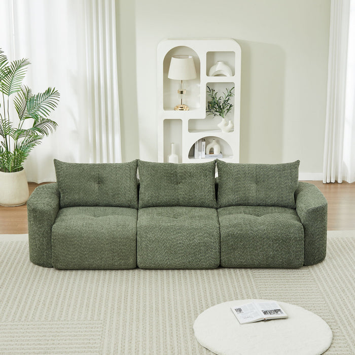 3 Seater With Thickened Armrests Sofa For Living Room Home Essentials