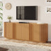 TV Stand With Fluted Tambour Style Door Hearth and Haven