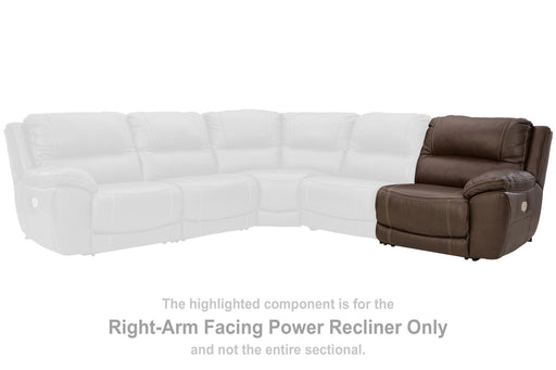 Dunleith - RAF Zero Wall Power Recliner - Chocolate Signature Design by Ashley®