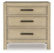Calmoro - Three Drawer Night Stand - Gray Ashley®