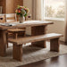 Indoor Dining Bench, Fits 3 People - Pine Noble House