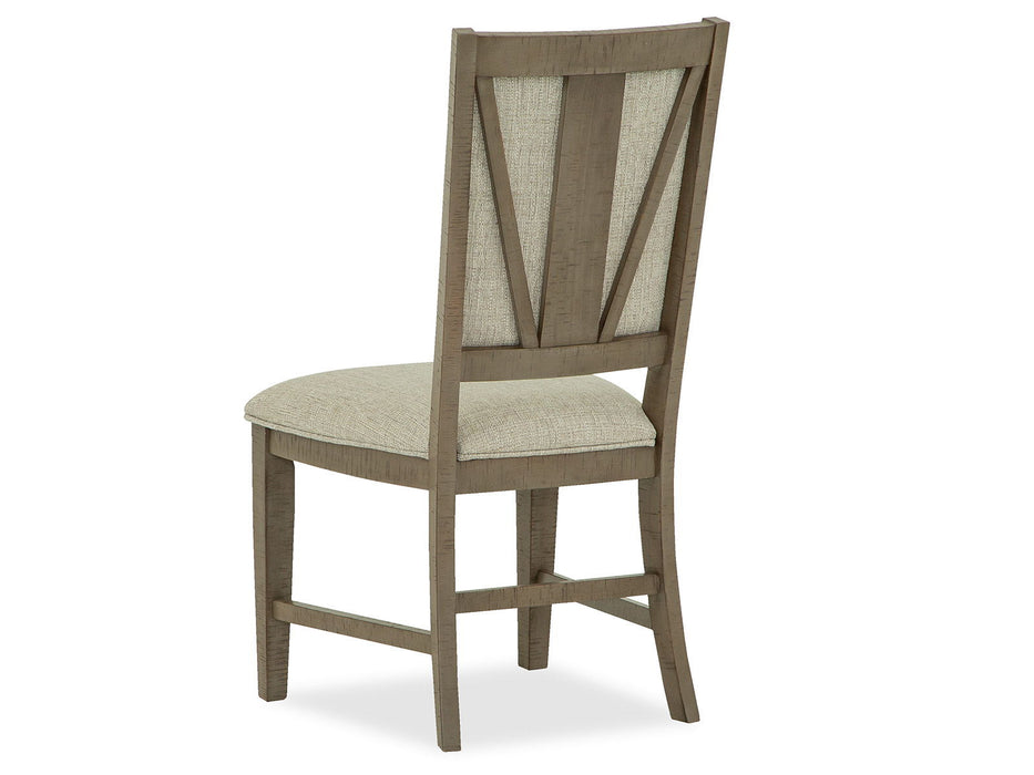 Paxton Place - Step Upholstered Side Chair (Set of 2) - Dovetail Gray Magnussen Furniture
