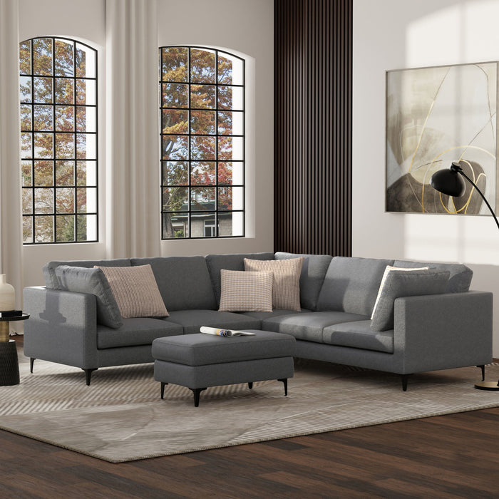 Ava - Mid Century Corner Sectional Sofa Handcrafted Simpli-Home