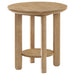 Crispin - Round Table With Lower Shelf Furniture Max