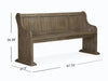 Tinley Park - Bench With Back - Dove Tail Gray Magnussen Furniture