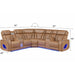 Fortuner - Power Recliner Sectional Sofa Matrix Furniture Group