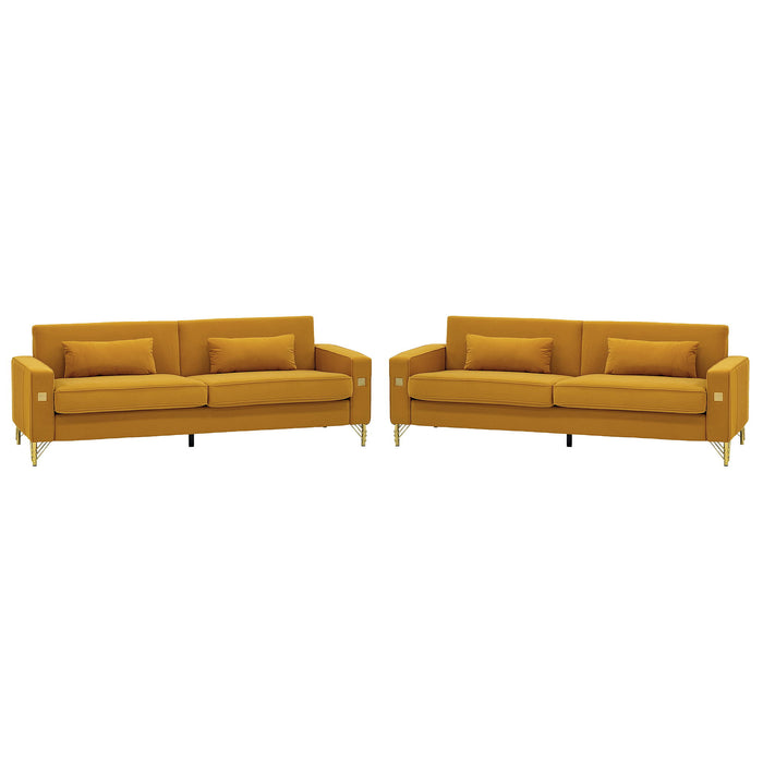 2 Pieces Sofa Sofa Set With Removable Cushions For Home Apartment Home Essentials