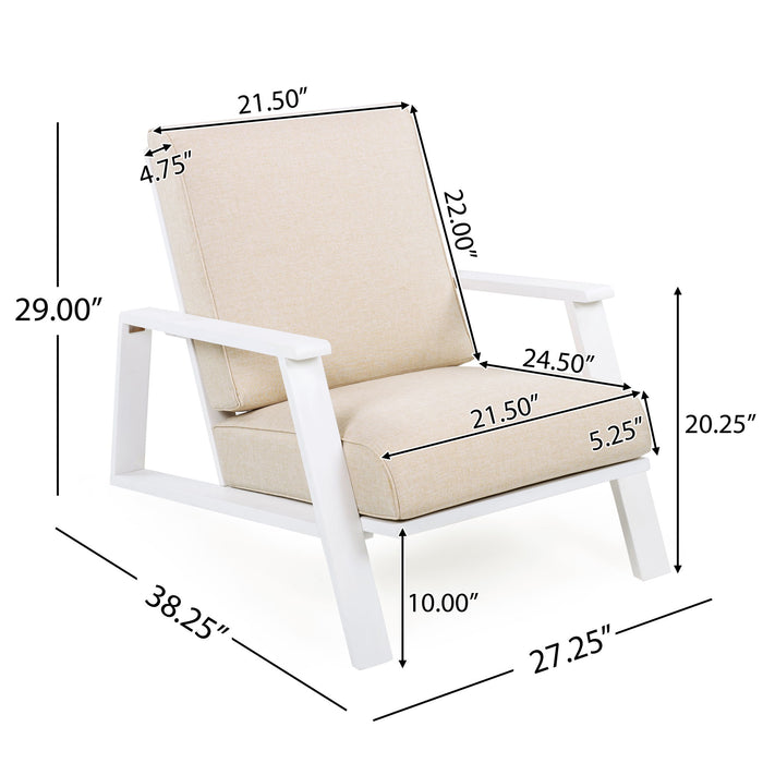 Outdoor Patio Lounge Chair (Set of 2) Noble House
