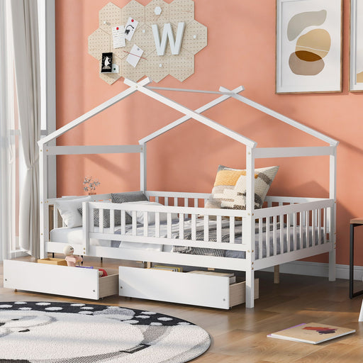 House Bed With 2 Drawers DreamHaus