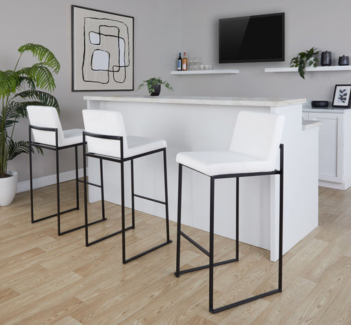Fuji - Contemporary High Back Barstool Elegant Design Lumi Source