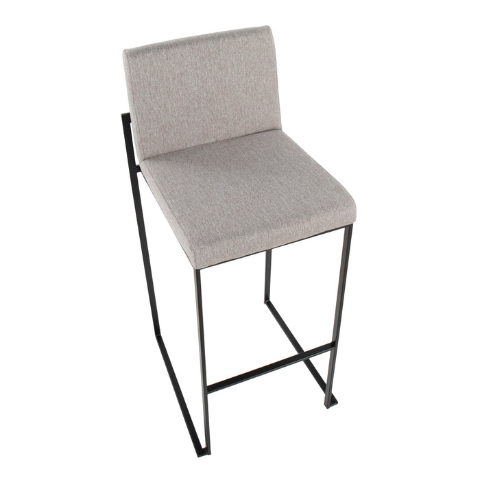 Fuji - Contemporary High Back Barstool Elegant Design Lumi Source