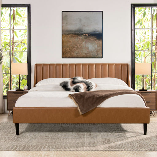 Aspen - Vertical Tufted Modern Headboard Platform Bed Set Jennifer Taylor Home