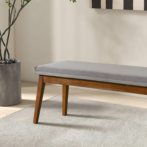 Warren - Bench - Ash Gray Ashcroft Furniture
