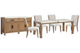 Plum Creek - 6 Piece Rectangular Dining Table Set Magnussen Furniture