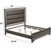 Bed With Horizontal Tufting Headboard Home Essentials