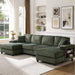 U-Shaped Convertible Sofa, 4 Seater Large Living Room Lounge Home Essentials