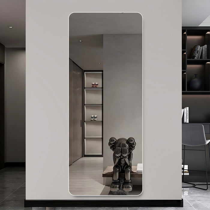 Full Body Round Corner Mirror For Living Room Daily Nest