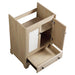 Bathroom Vanity Base, Cabinet With Carved Floral Doors - Natural Wood Home Essentials