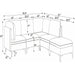 Upholstered Modular Sectional & Tall Legs Home Essentials