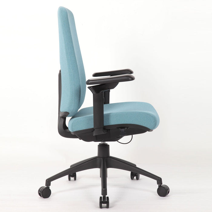 Office Chair With Mid Back Design, 5D Armrests And Multi Position - Blue Home Essentials